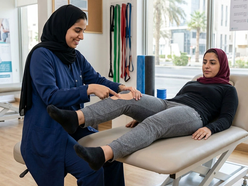 ألم مقدمة الركبة عند النساء: متلازمة الألم الفخذي الرضفي والعلاج الطبيعي