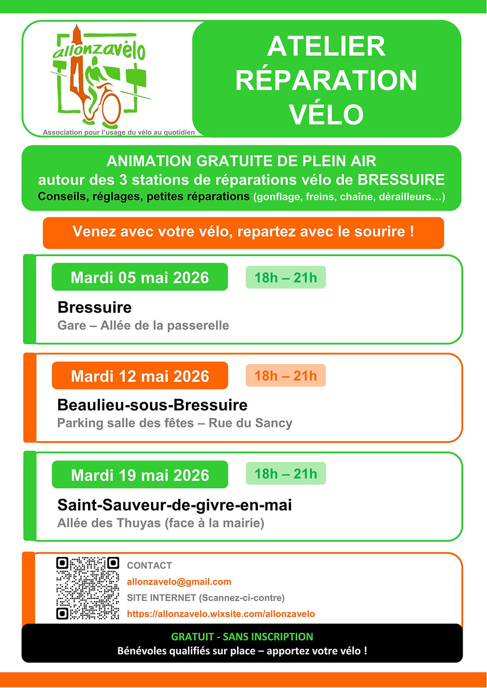 mai à vélo 2026