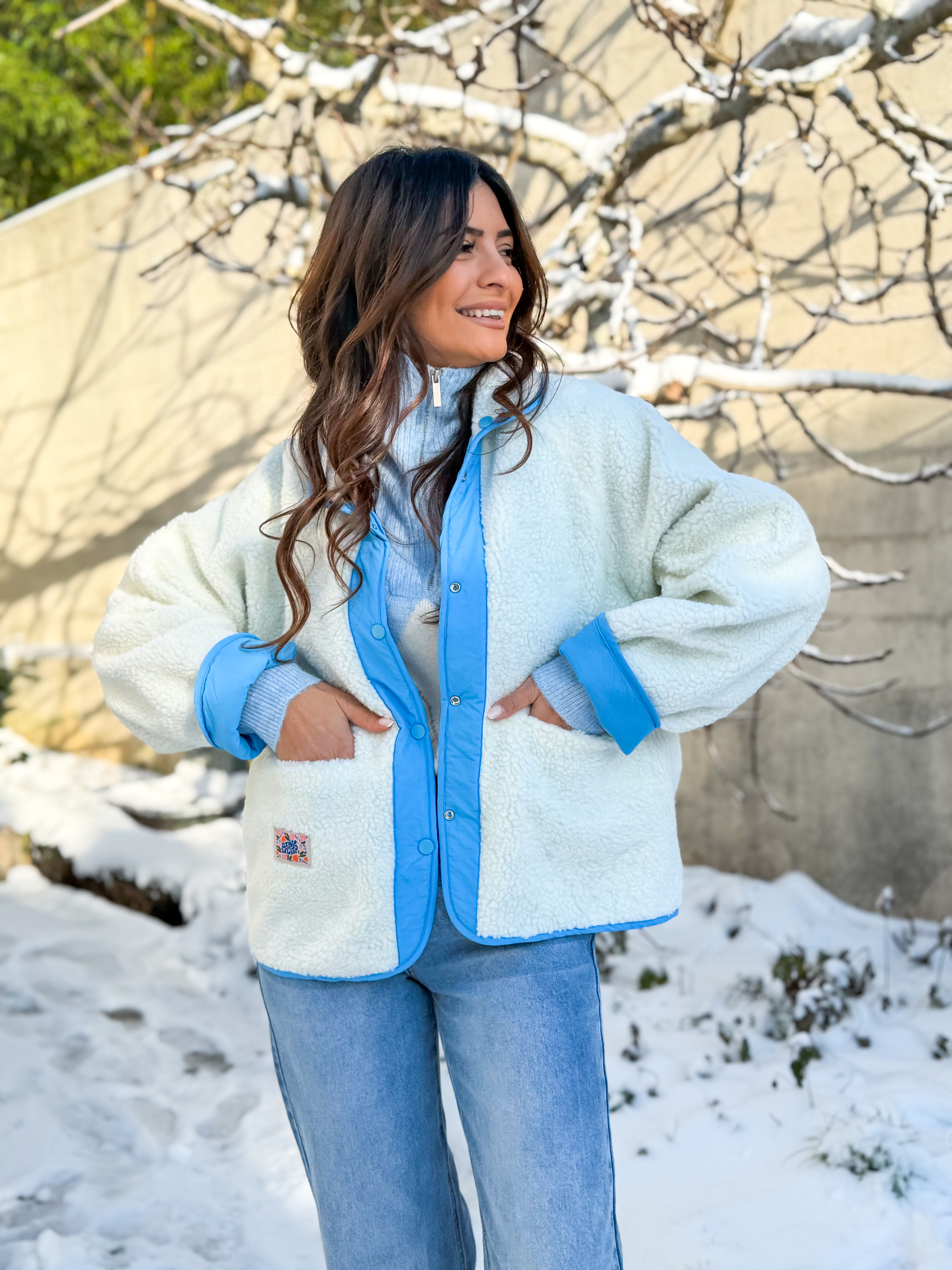 Veste Karla bleu reversible