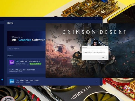 Crimson Desert não possui suporte para placas de vídeo Intel Arc; Pearl Abyss recomenda reembolso