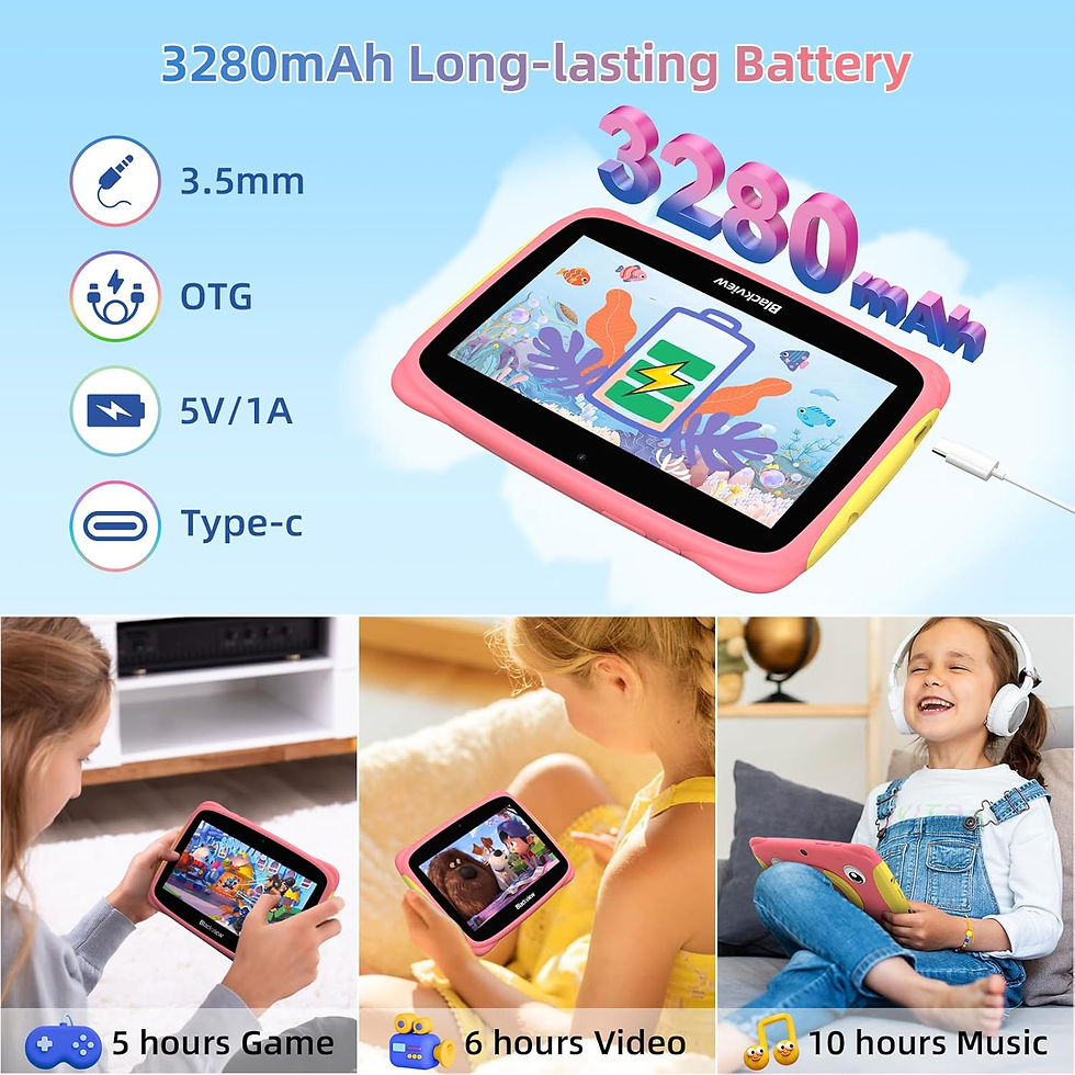 Miniatura: Blackview Tab 3 Kids Edition 2+2GB/32GB Rosa - Tablet para Niños
