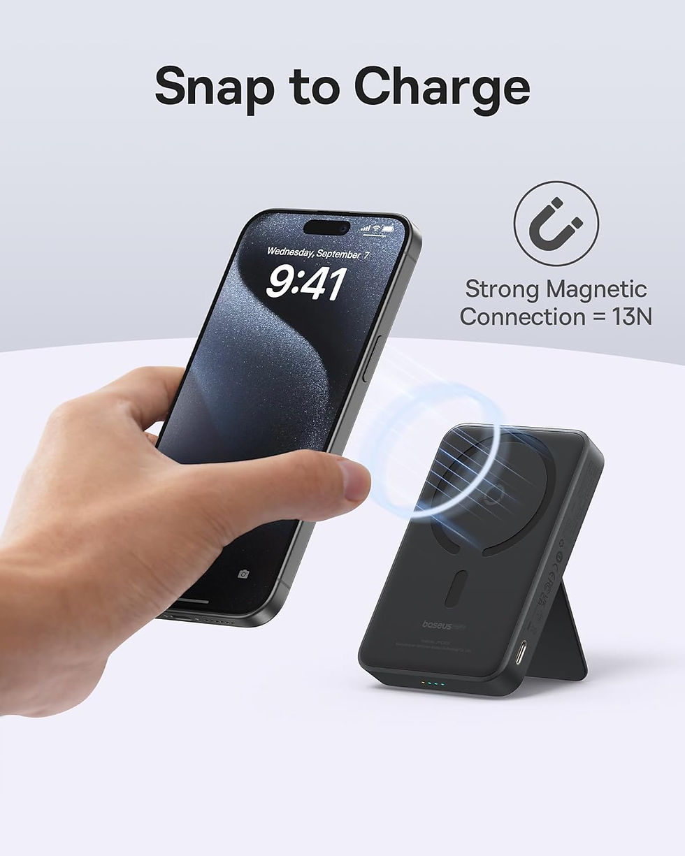Miniatura: Power Bank Inalámbrico Magnético Baseus Magpro 5000mah PD20W