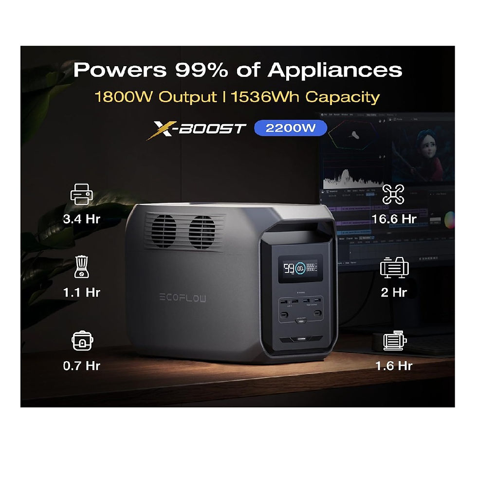 Miniatura: Generador Solar Ecoflow Delta 3 ( 1500wh + 1800w ) (eu)