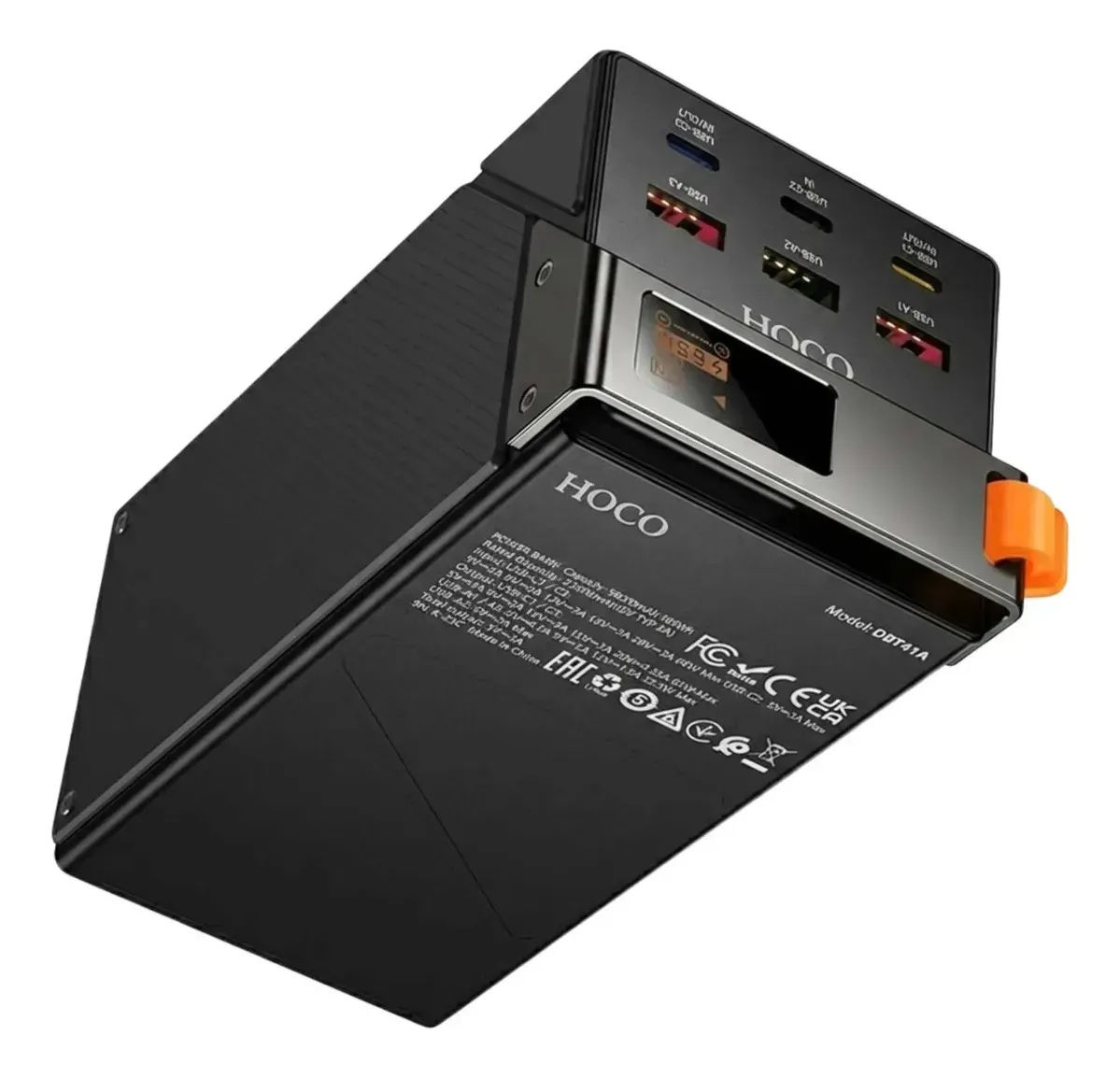 Power Bank Hoco DB100A 50.000 Mah Carga Rápida 65W - Negro