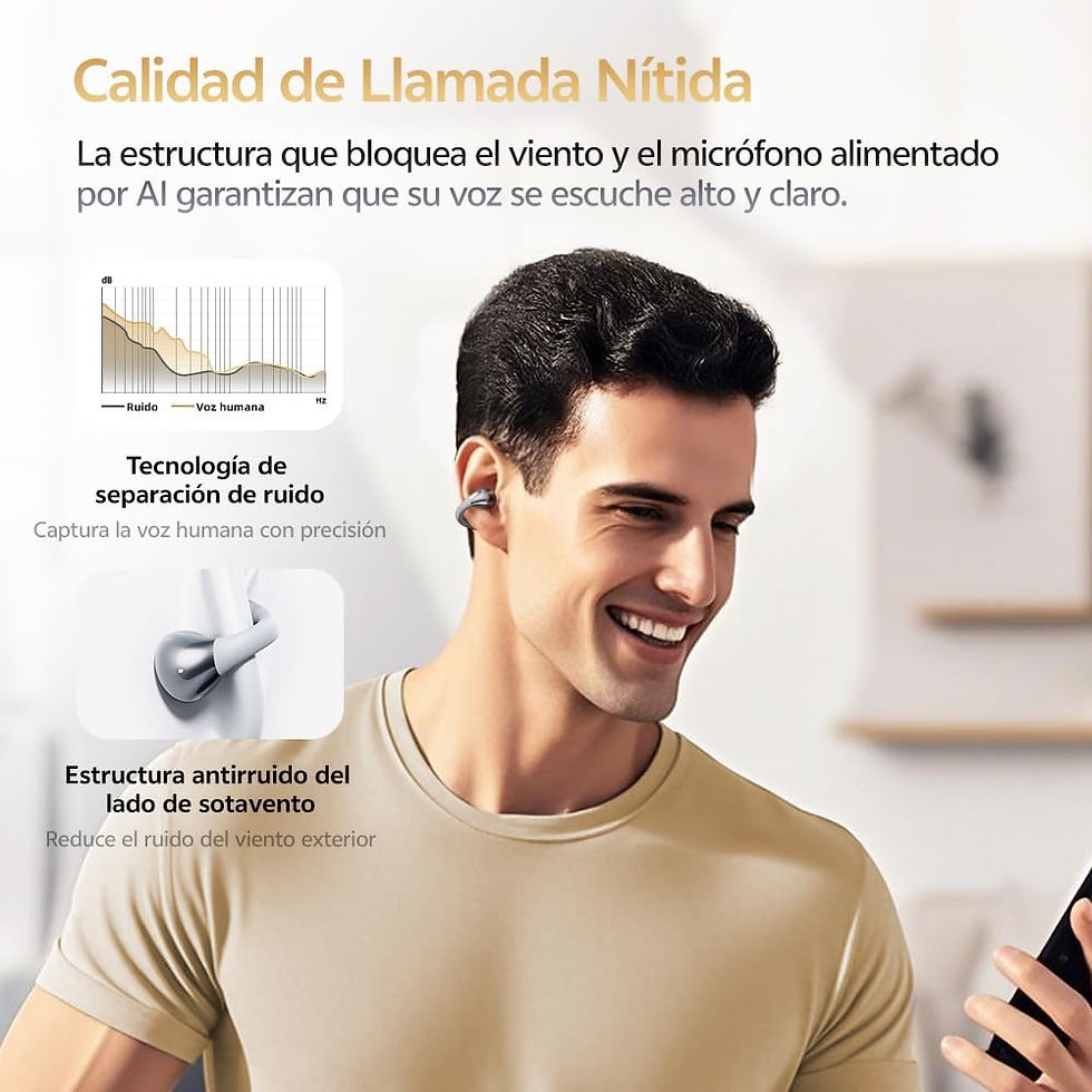 Miniatura: QCY Crossky C30S Audífonos de Oído Abierto, Hi-Res Audio con LDAC Bluetooth 6.0