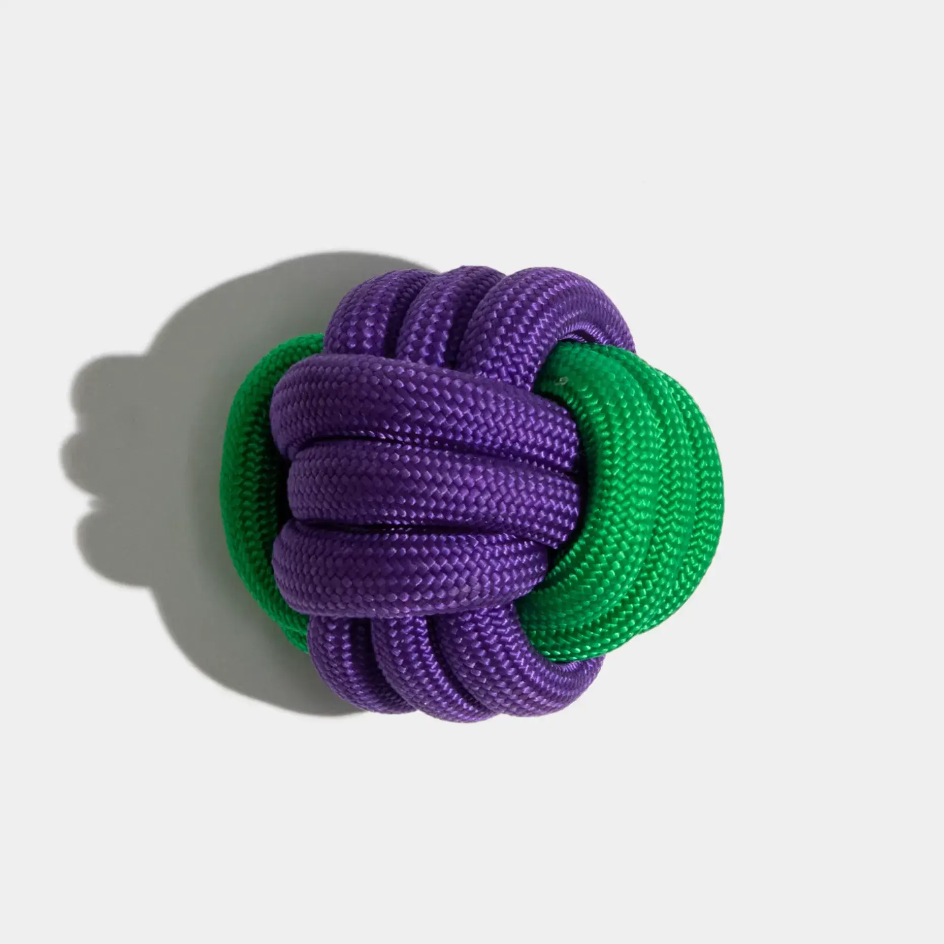 ロープボール　グリーン×パープル