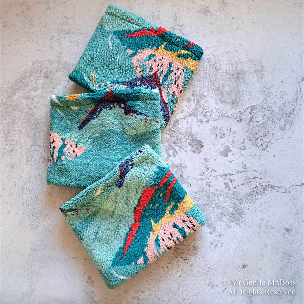 サムネイル： 耳までぬくぬくNeck Wamer　Graphic-Mountain柄　Blue