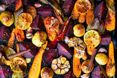 Roasted vegetables, closeup view.jpg