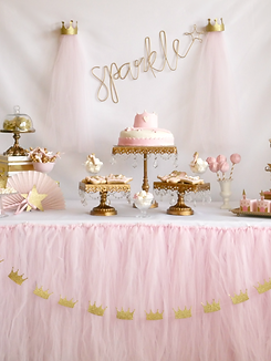 Princess+party+ideas+pink+and+gold+style