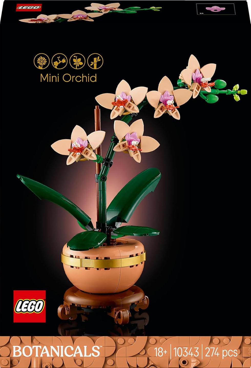 Thumbnail: LEGO Botanicals Mini Orkide 10343