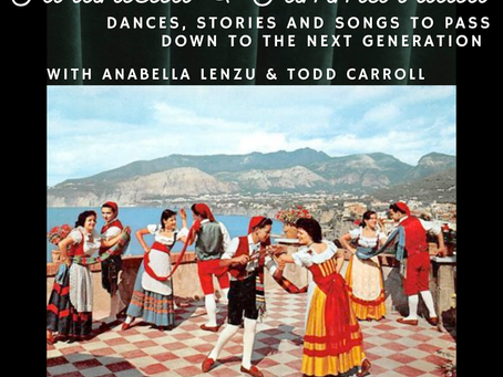 A painting depicting the traditional Tarantella Dance in the province of Salerno