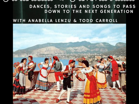 A painting depicting the traditional Tarantella Dance in the province of Salerno