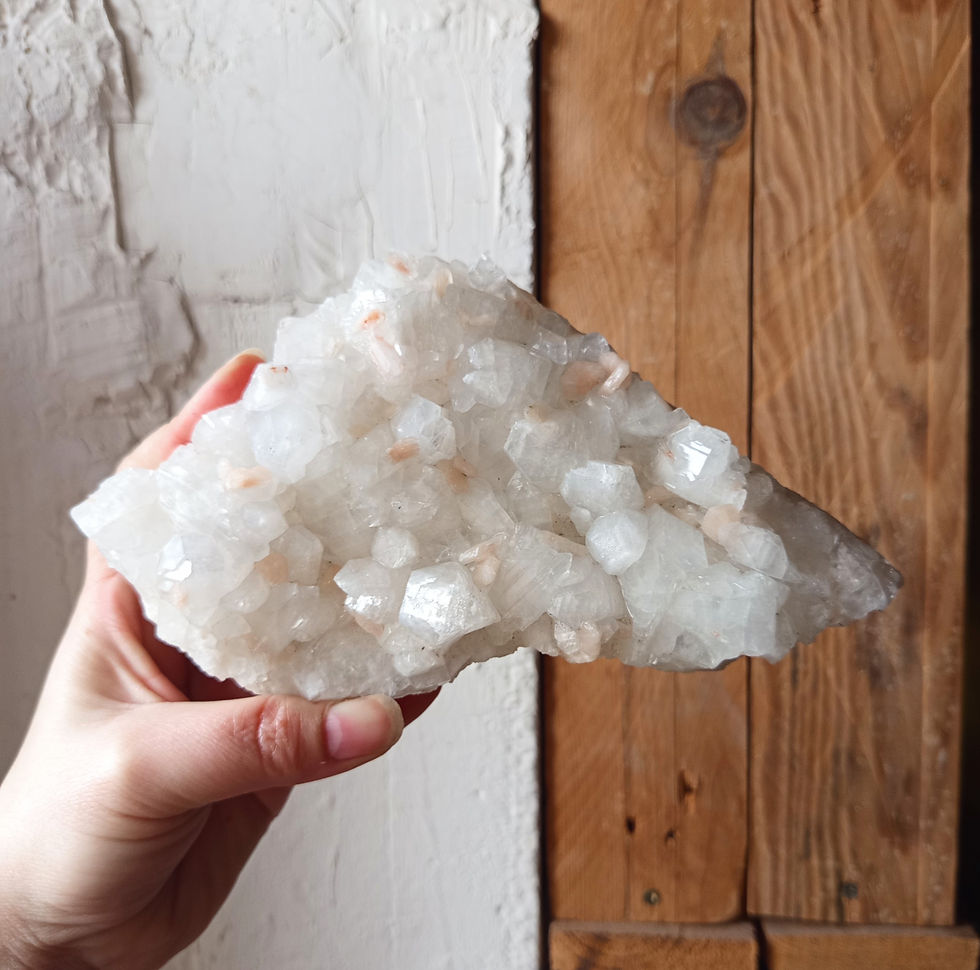 Miniature : Apophyllite d'Inde, 920g.