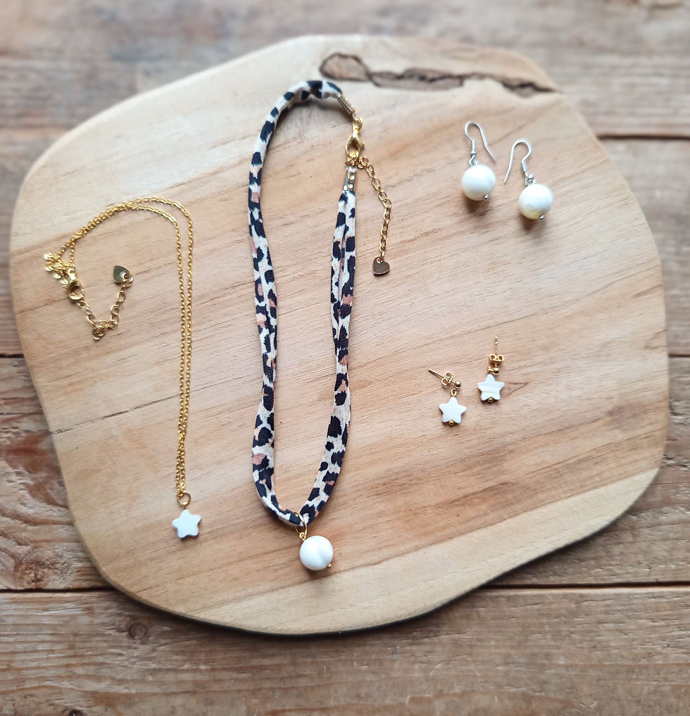 Miniature : Boucles d'oreilles Nacre