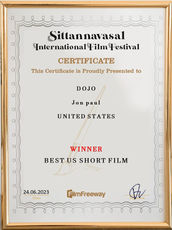 Sittannavasal International Film Festival Certificate Jon Paul.jpg