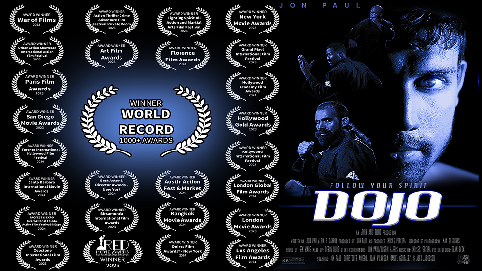 Dojo Movie Poster with Guinness World Record laurels