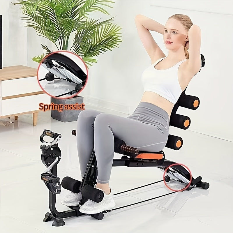 Thumbnail: 6-in-1 Home Gym Ab Crunch Leg Bench