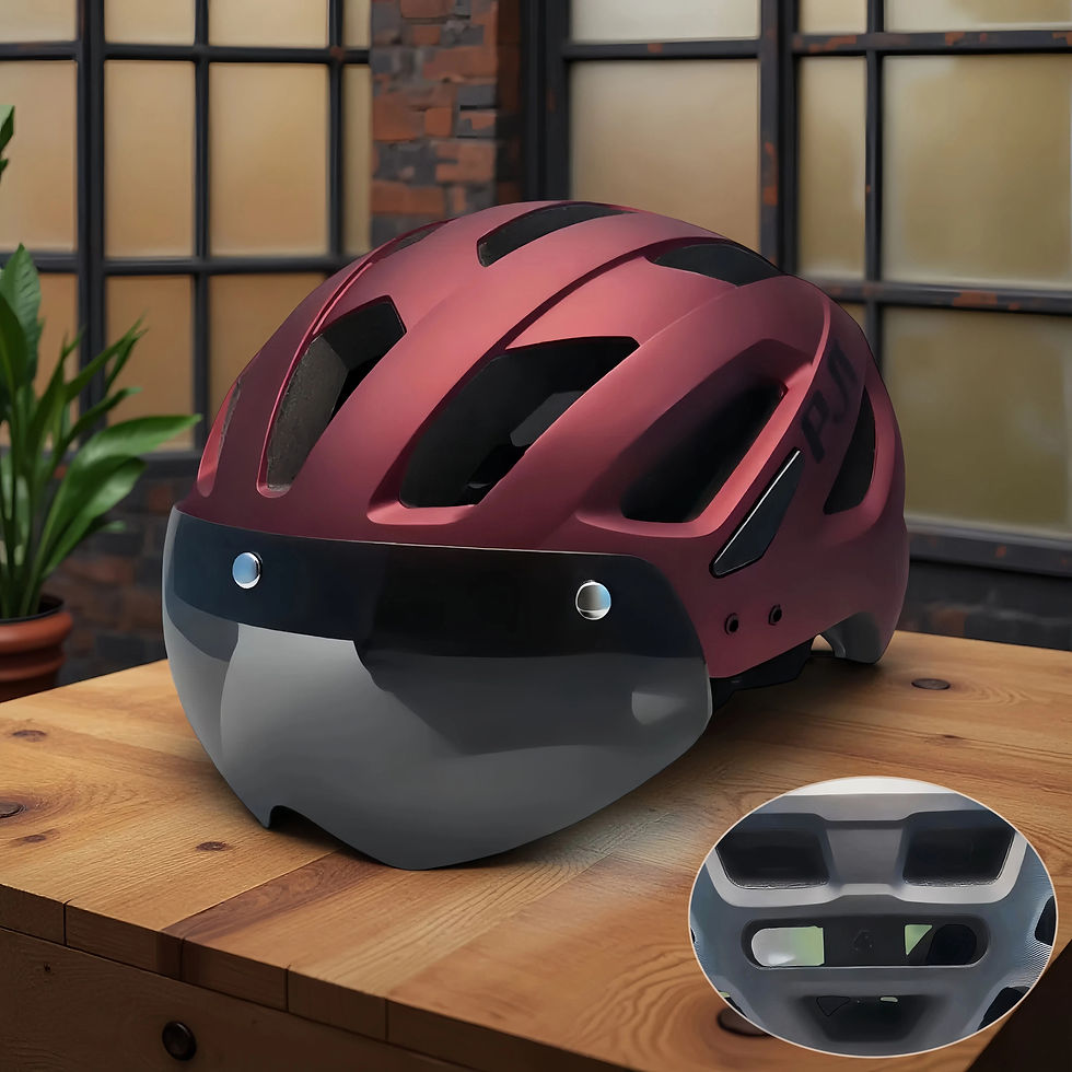 Thumbnail: PJT 4 in 1 Bike Helmet Adult Bike Helmet Dual Mode Goggle MTB Road Cycling Helme