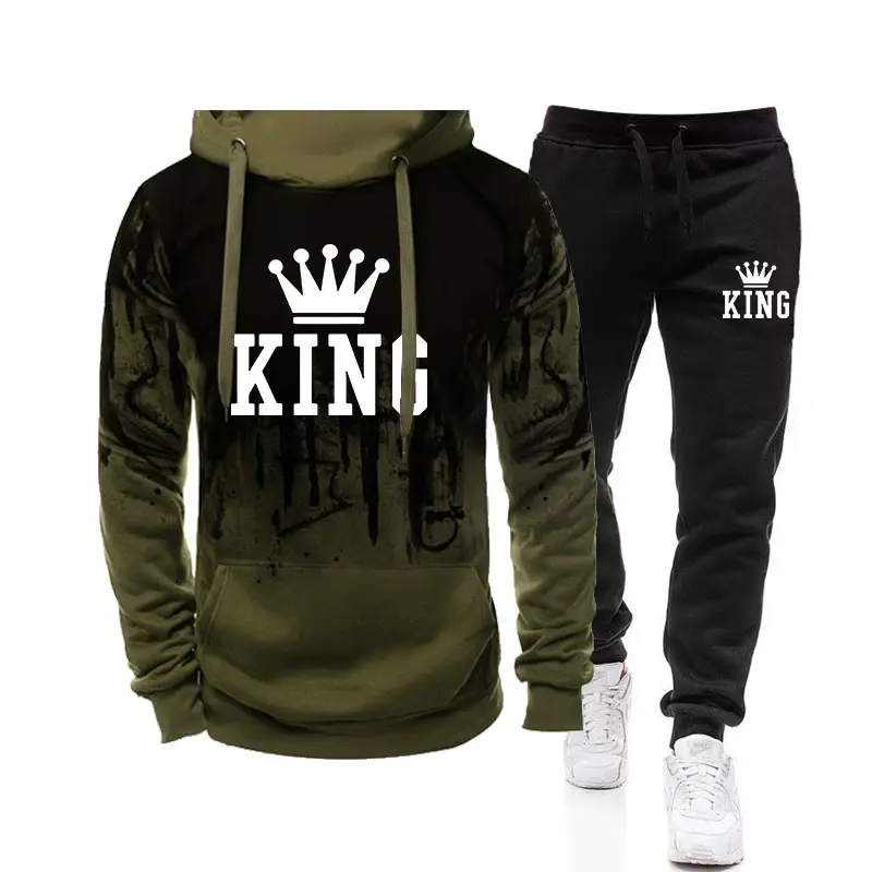 Thumbnail: Men's Tracksuit Casual Jogging Men Versatile Sweatshirts Sweat Pants Fashion Com