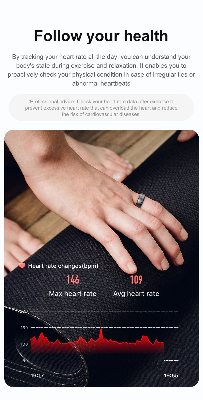 Thumbnail: 2025 New R06 Smart Ring Sport Smartring with Charging Case 5ATM Waterproof Fitne