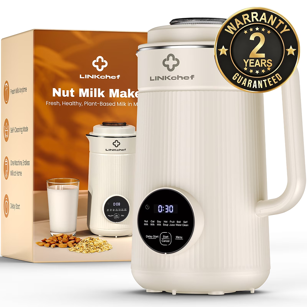 Thumbnail: Nut Milk Maker 40 Oz Almond Oat Soy Milk Maker Blender with Self-Cleaning, Delay