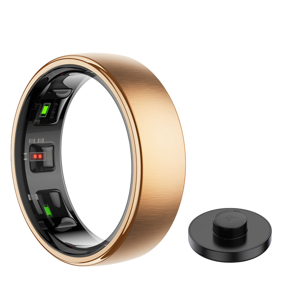 Thumbnail: Uhoofit R10 Smart Ring with Charging Case Men Women Health Heart Rate Sleep Moni