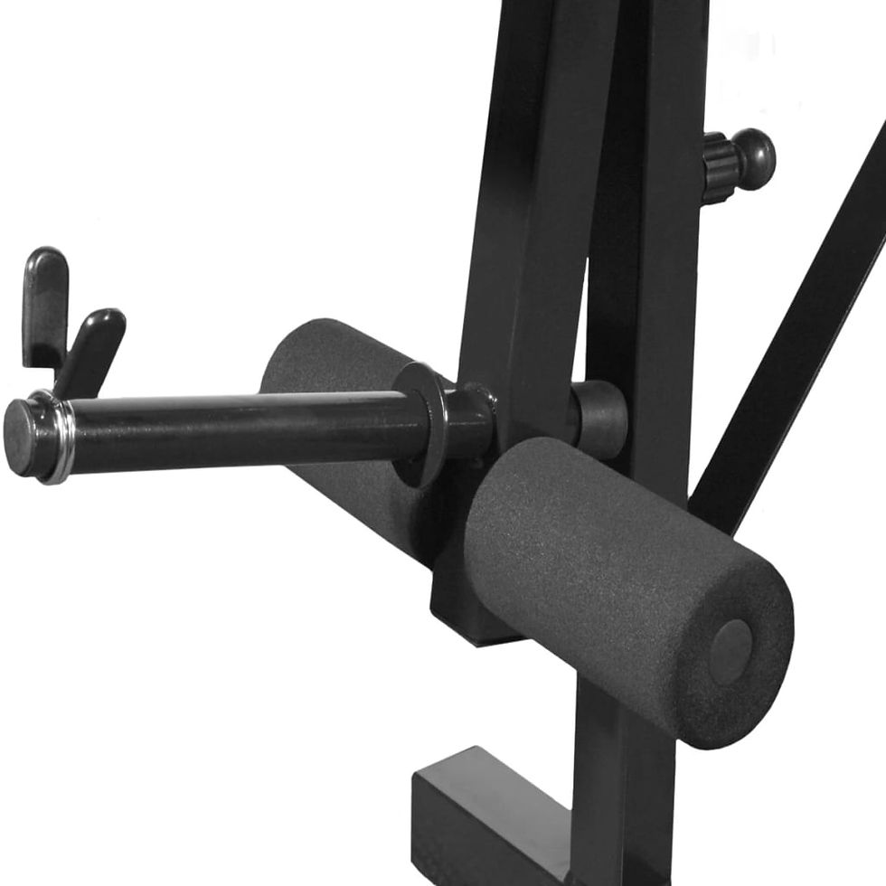 Thumbnail: NNEVL Folding Weight Bench Dumbbell Barbell Set Home Gym