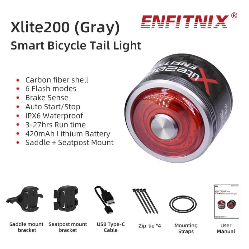 Thumbnail: Enfitnix Xlite200 Bike Rear Light
