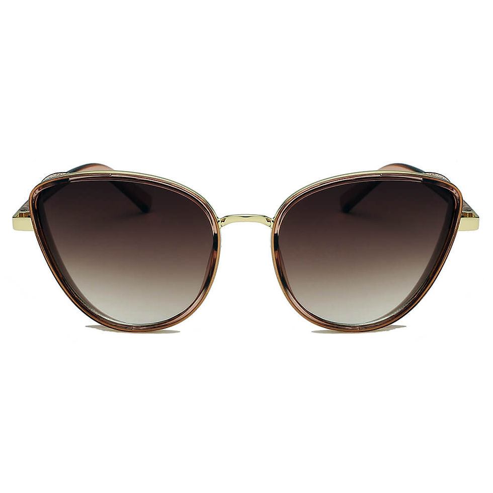 Thumbnail: NARVA | Women Sleek Glitter Glamour Cat Eye Feline Fashion Sunglasses