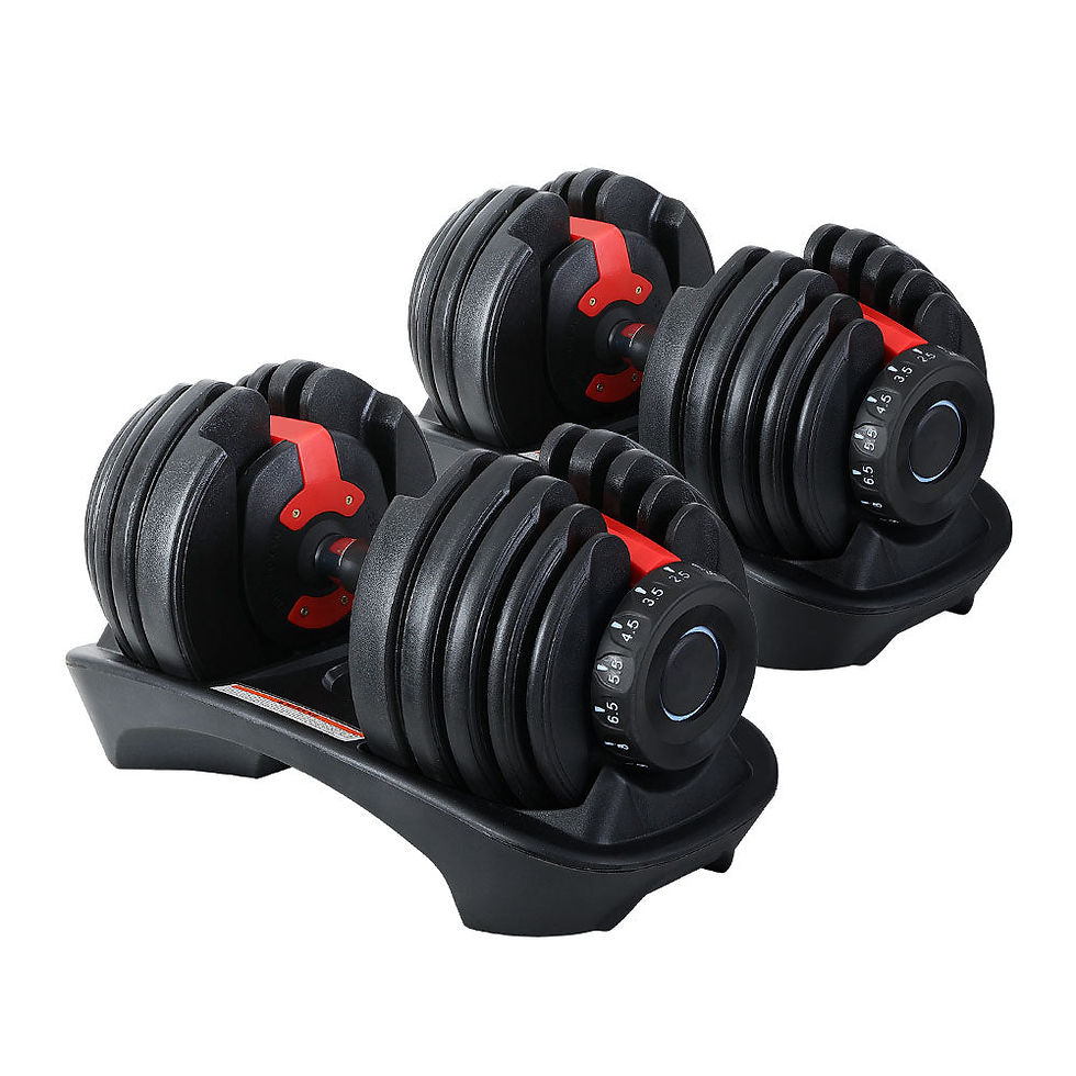 Thumbnail: NNEDSZ 24kg Dumbbells Adjustable Dumbbell Weight Plates Home Gym 2pcs