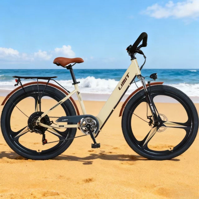 Thumbnail: New fashionable E-bike, 26-inch urban commuter electric bicycle for adults, 400W