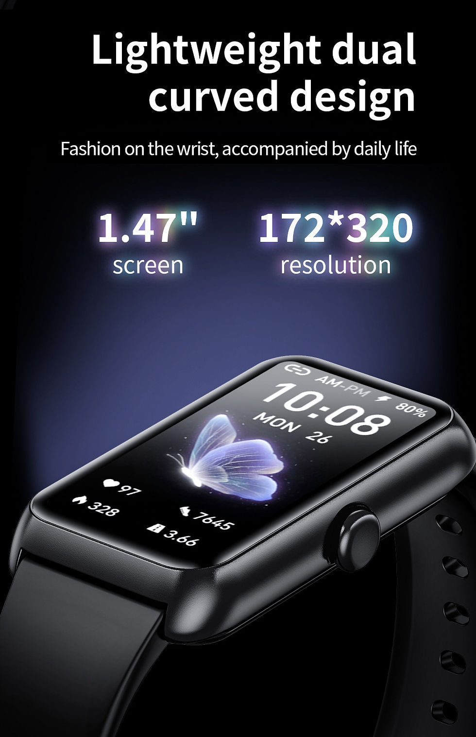 Thumbnail: LIGE New Fitness Smart Wristband Call Notification Heart Rate Sleep Tracking Exe
