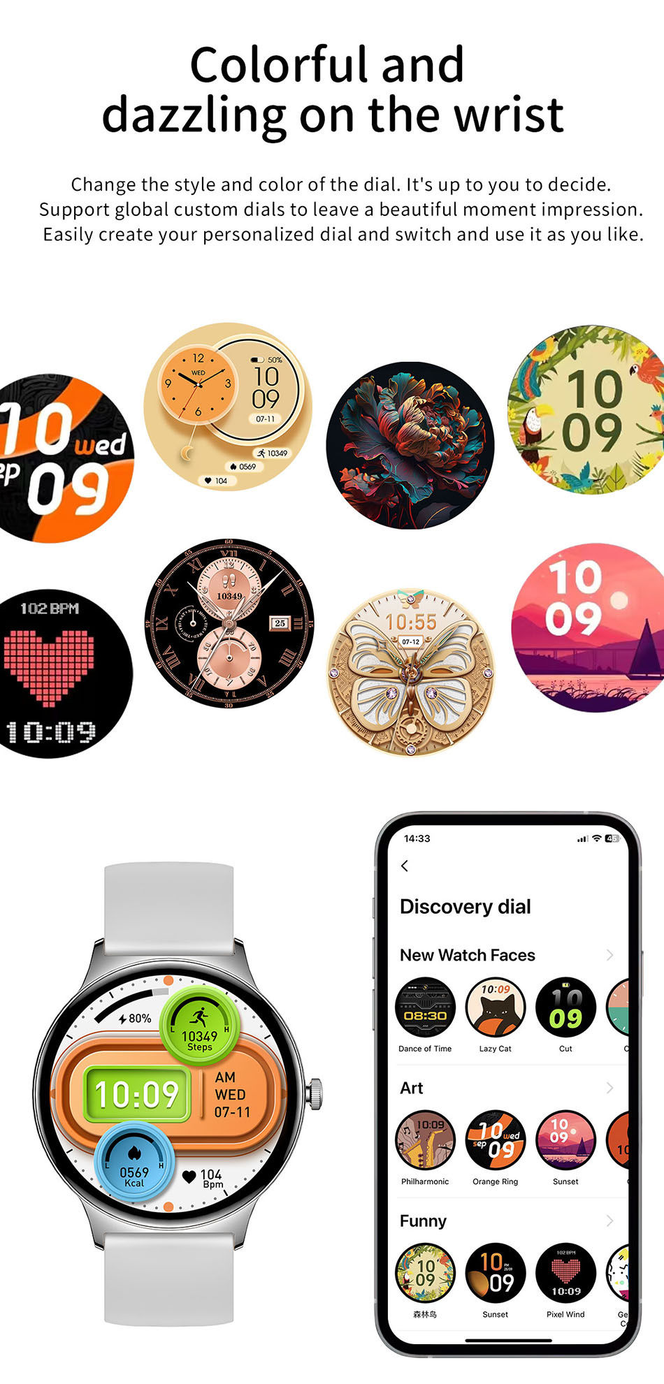 Thumbnail: 2025 Ultra-thin Durable Women Smart Watch 1.43" Amoled Screen Wireless Call Spor