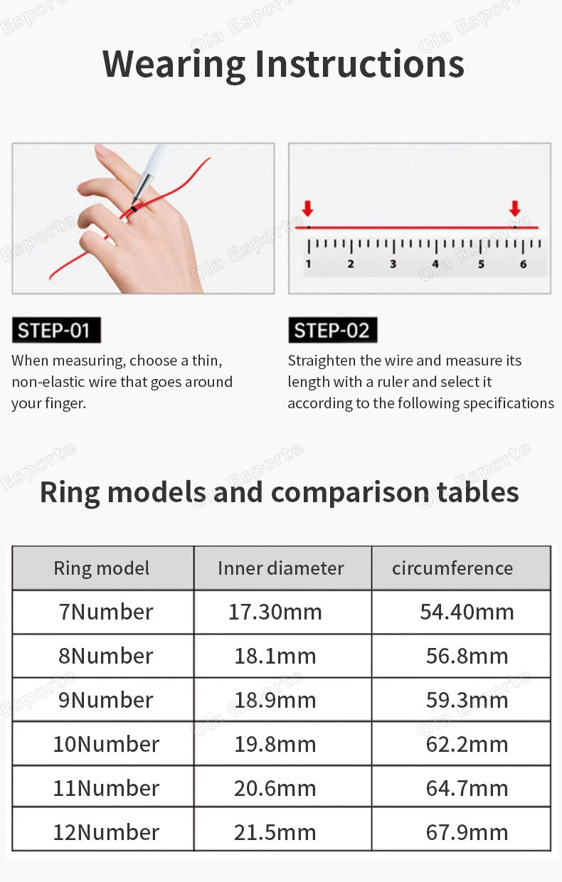 Thumbnail: Diamond Fashion Women Smart Ring With Box IP68 Waterproof Lady ring Heart Rate H