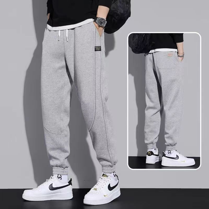 Thumbnail: 2021 Spring Autumn Joggers Men Jogging Sweatpants Sportswear Knit Tracksuit Spor