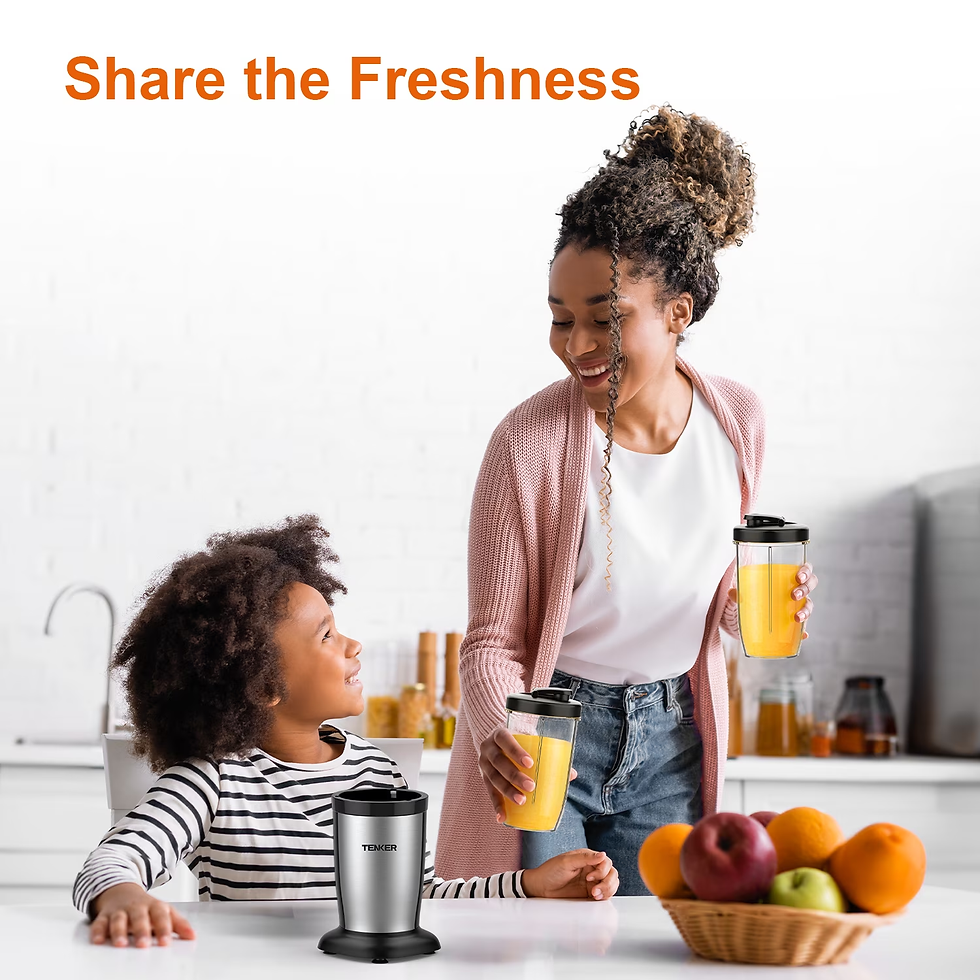Thumbnail: 11Pcs Personal Blender and Grinder Combo , Smoothie Blender for Shakes, Juices, 