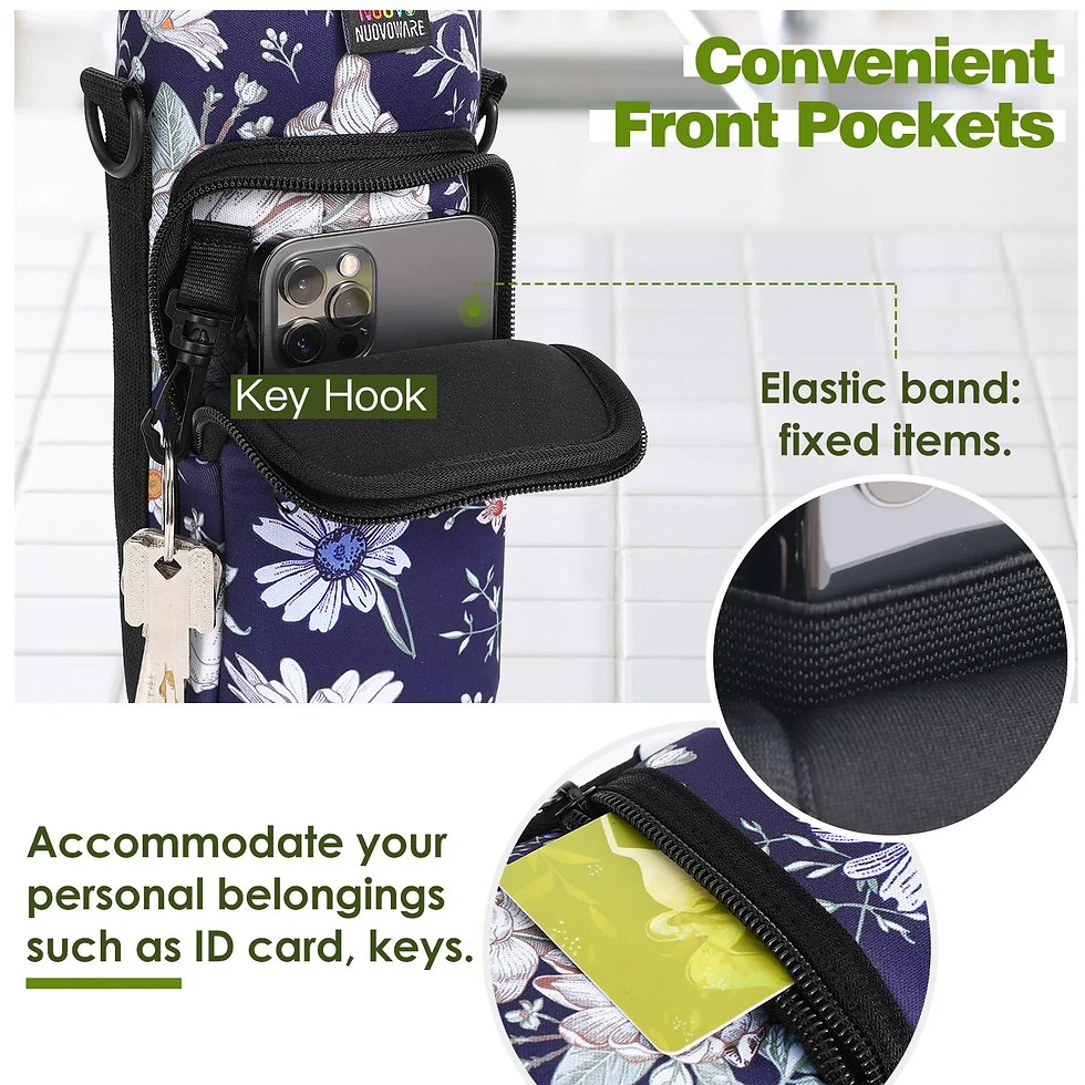 Thumbnail: Water Bottle Carrier Holder Bag Universal Water Bottle Pouch High Capacity Sport