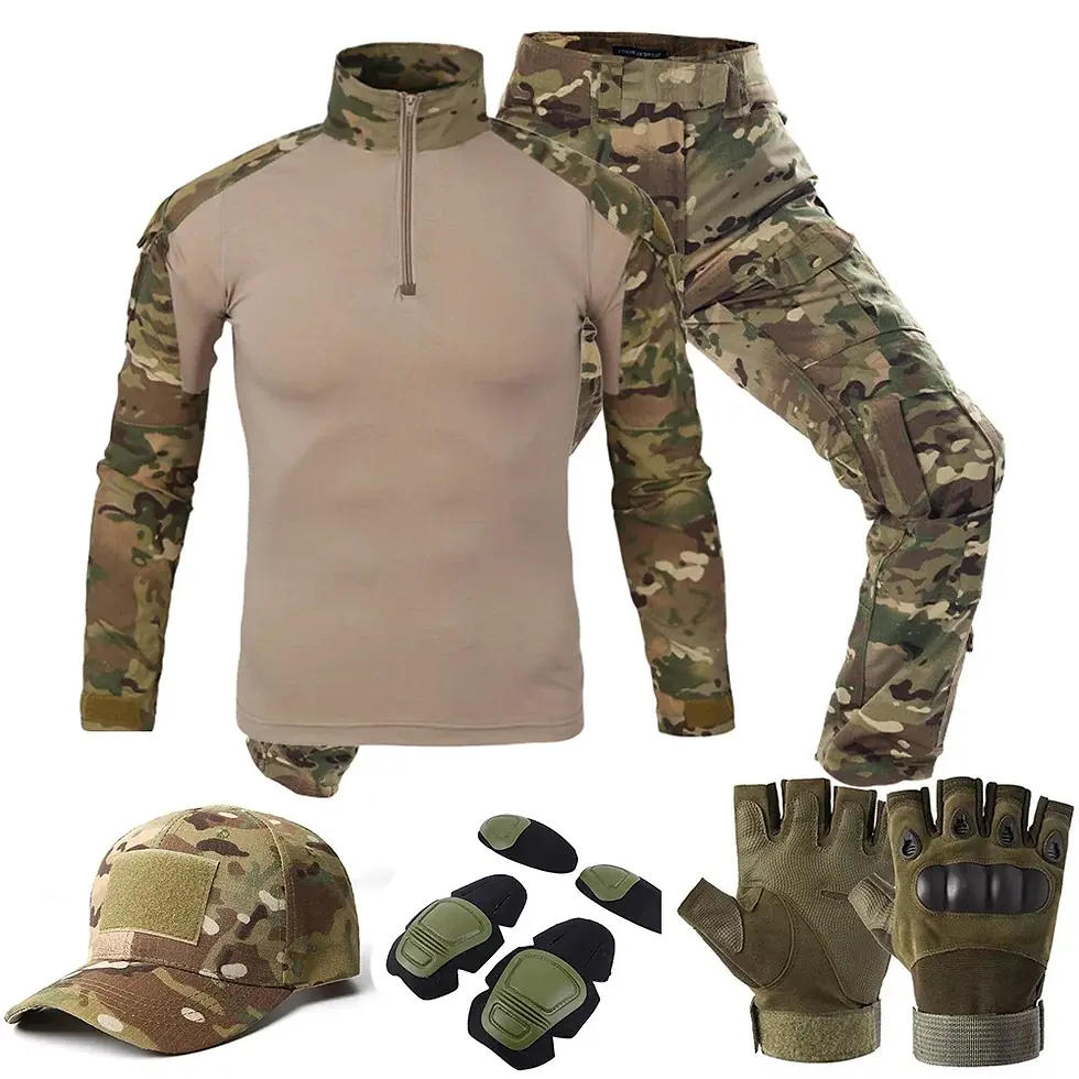 Thumbnail: Tactical  Uniform Suits Milit Outdoor Camouflage Suit Hunting Shirts Pants Fish 