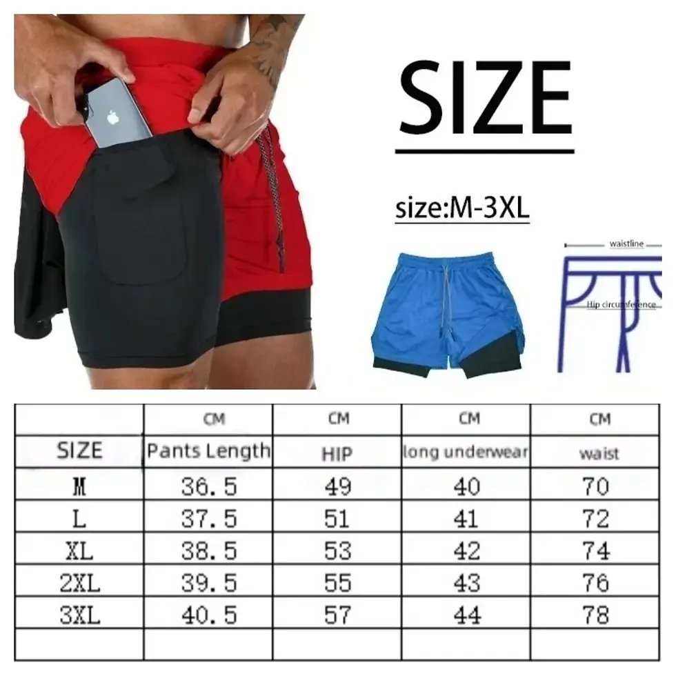 Thumbnail: Men's Compression Running Suits Gym Tights Training Sportswear Workout Jogging S