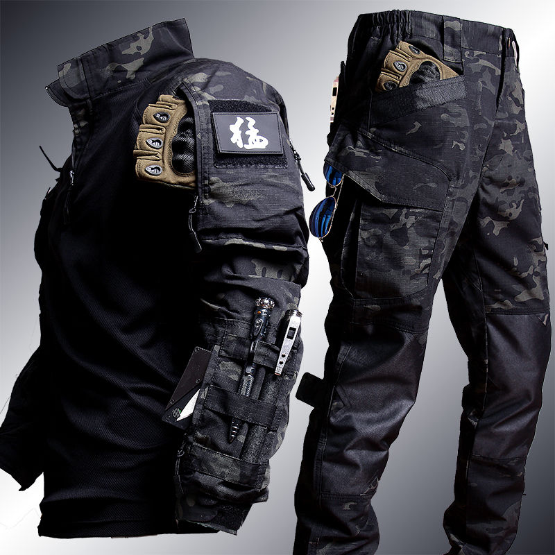 Thumbnail: Tactical  Uniform Suits Milit Outdoor Camouflage Suit Hunting Shirts Pants Fish 