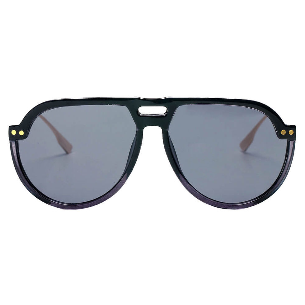 Thumbnail: KRAKOW - Modern Round Carrera Style Aviator Fashion Sunglasses