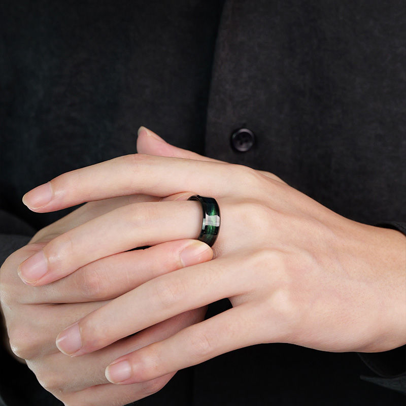 Thumbnail: Tungsten Rings for Men and Women,8mm Width  Fashion Fashion Jewelry,Birthday Gif