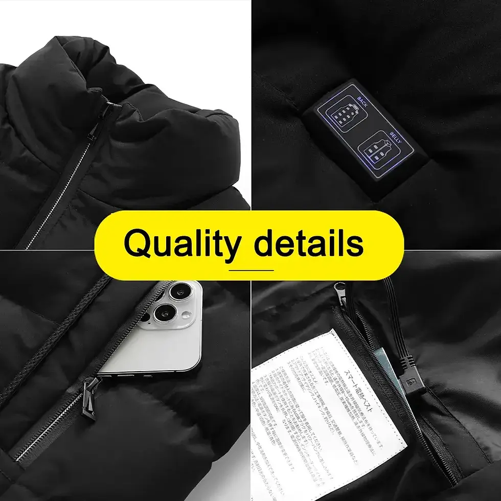 Thumbnail: Winter Smart Control Lights Out Heating Vest Jackets Thermal Clothing