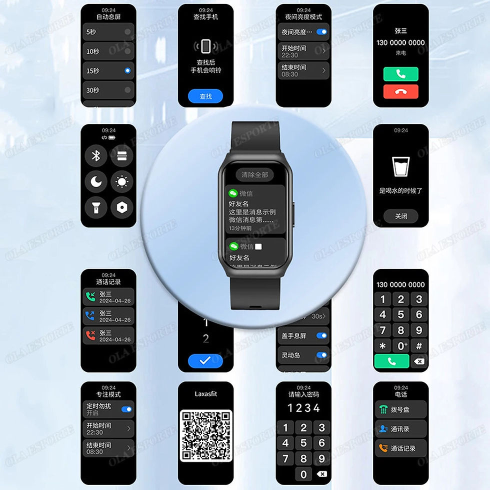 Thumbnail: NNEOBA Fitness Smartwatch Bracelet Black