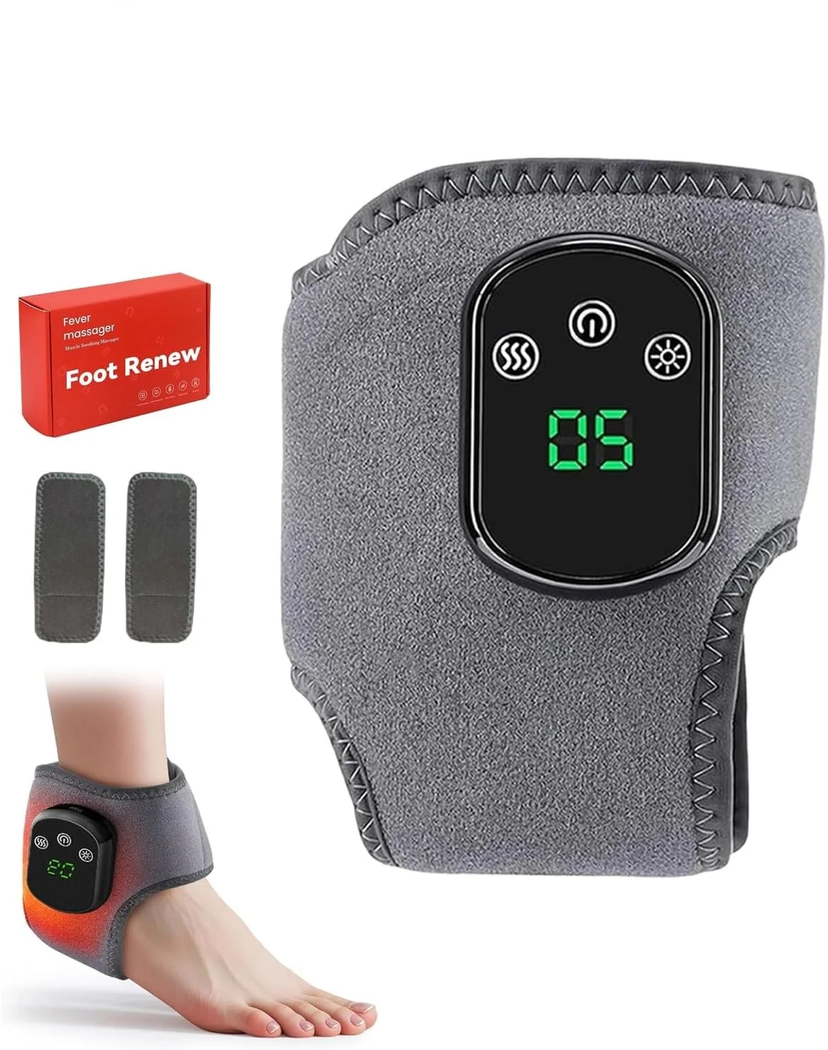 2026 New 3-In-1 Foot Relief Massager, Foot Renew Triple Method Massager with 3-S
