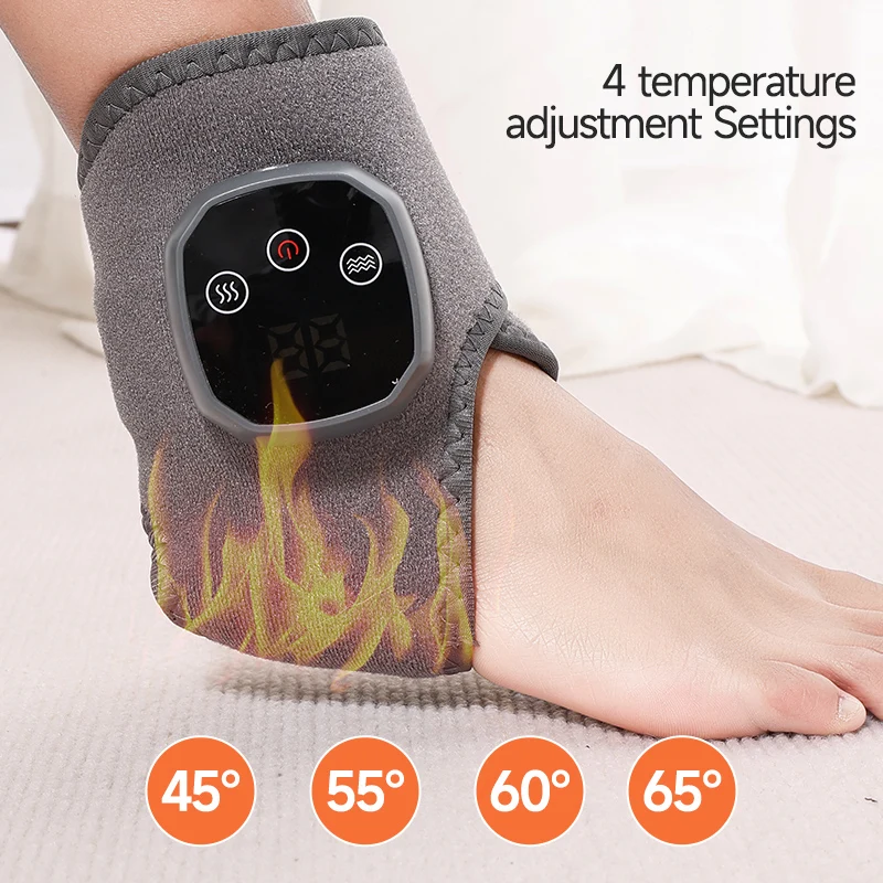 Thumbnail: Electric Heat and Vibration Ankle Wrist Massager Hot Compress Therapy Ankle Mass