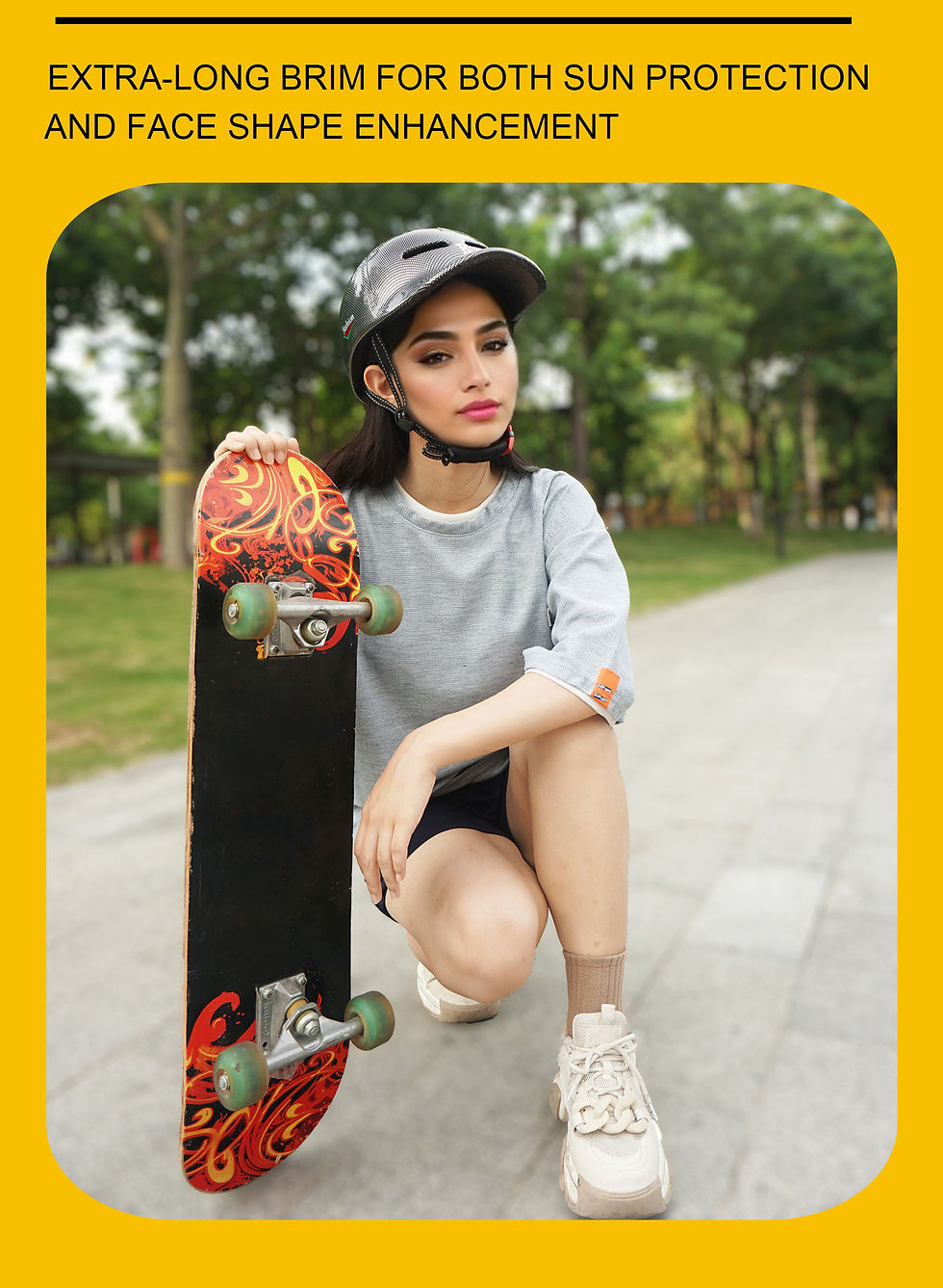 Thumbnail: GUDOOK Bike Helmets New Baseball Cap Peaked Cap Bicycle Helmet for Adults Mounta