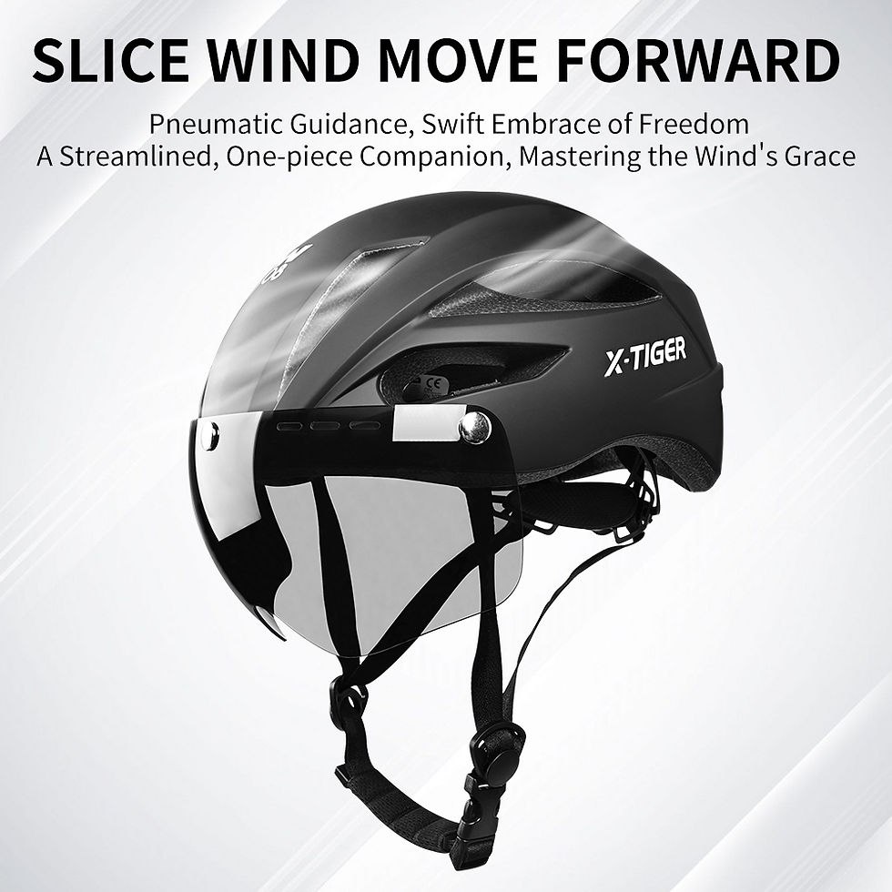 Thumbnail: X-TIGER Cycling Helmet Lightweight One-piece Helmet Breathable With Magnetic Gog
