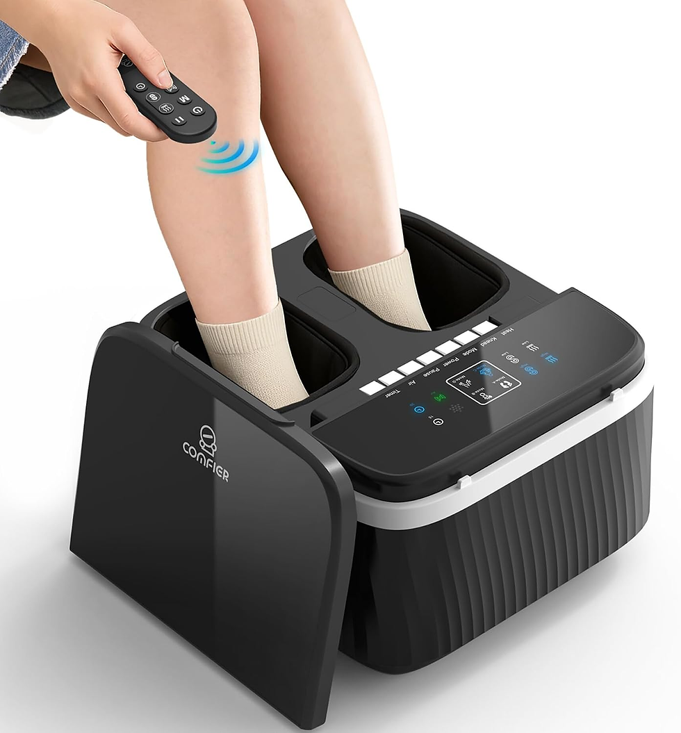 Thumbnail: COMFIER Shiatsu Foot Massager with Heat for Plantar Fasciitis Neuropathy, Deep K