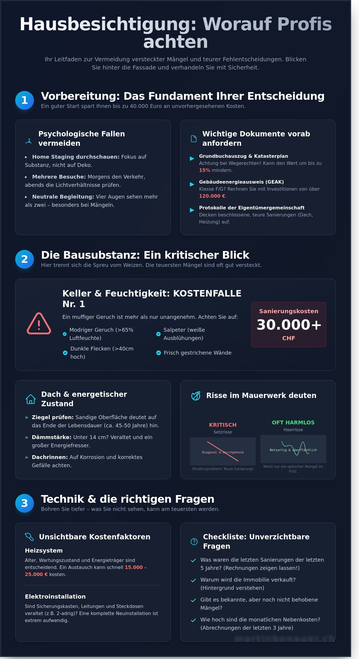 Hausbesichtigung worauf achten